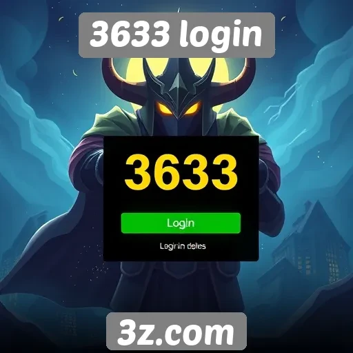 Funcionalidades do site 3633 login para jogadores