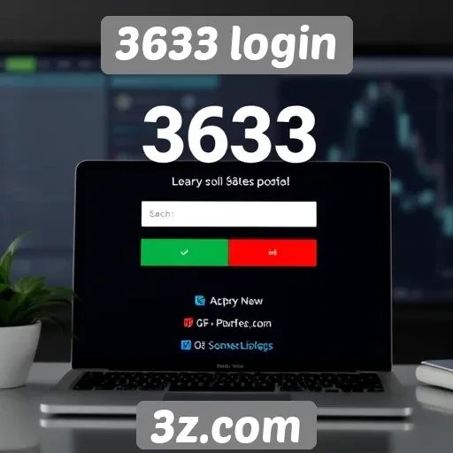 Exploração das principais funcionalidades do site 3633 login