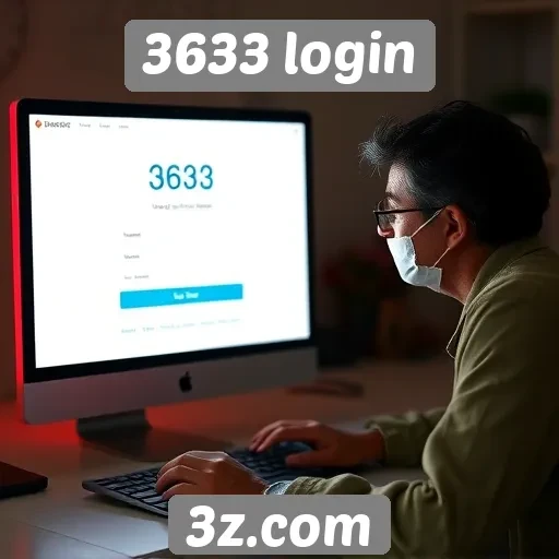 Experiência do usuário no site 3633 login